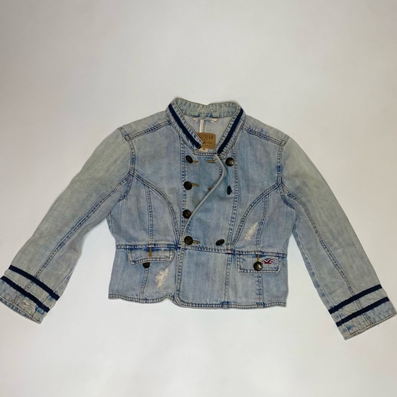 Womens Hollister denim button jacket size M - Picture 1 of 3